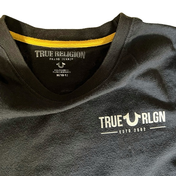 True Religion Buddha Logo T-shirt black size medium - Picture 3 of 4